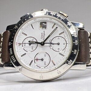 Girard Perregaux Chronograph Ref 7500 Automatic 36mm Steel Date Watch